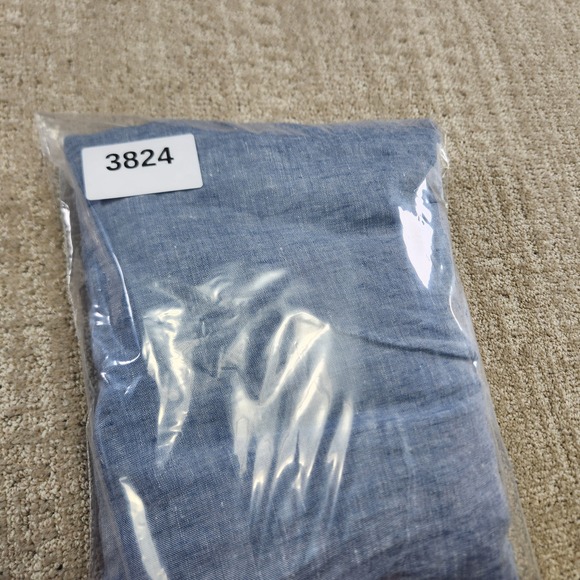 Athleta Cabo Linen Joggers Women 18 Blue Elastic Waist Drawstring Athleisure - Picture 11 of 11